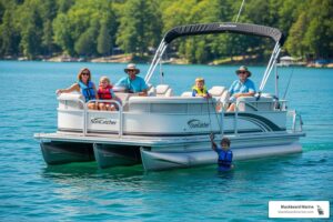 Pontoon boat family fun