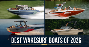 Four of the best wakesurf boats of 2026: Tige, Malibu, Nautique, and MasterCraft